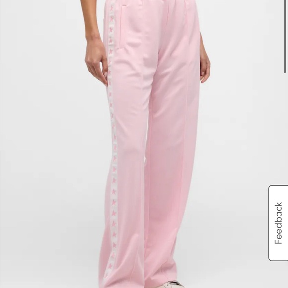 Golden Goose “Star Collection” Pink Wide-Leg Track Pants - XL - Picture 1 of 7